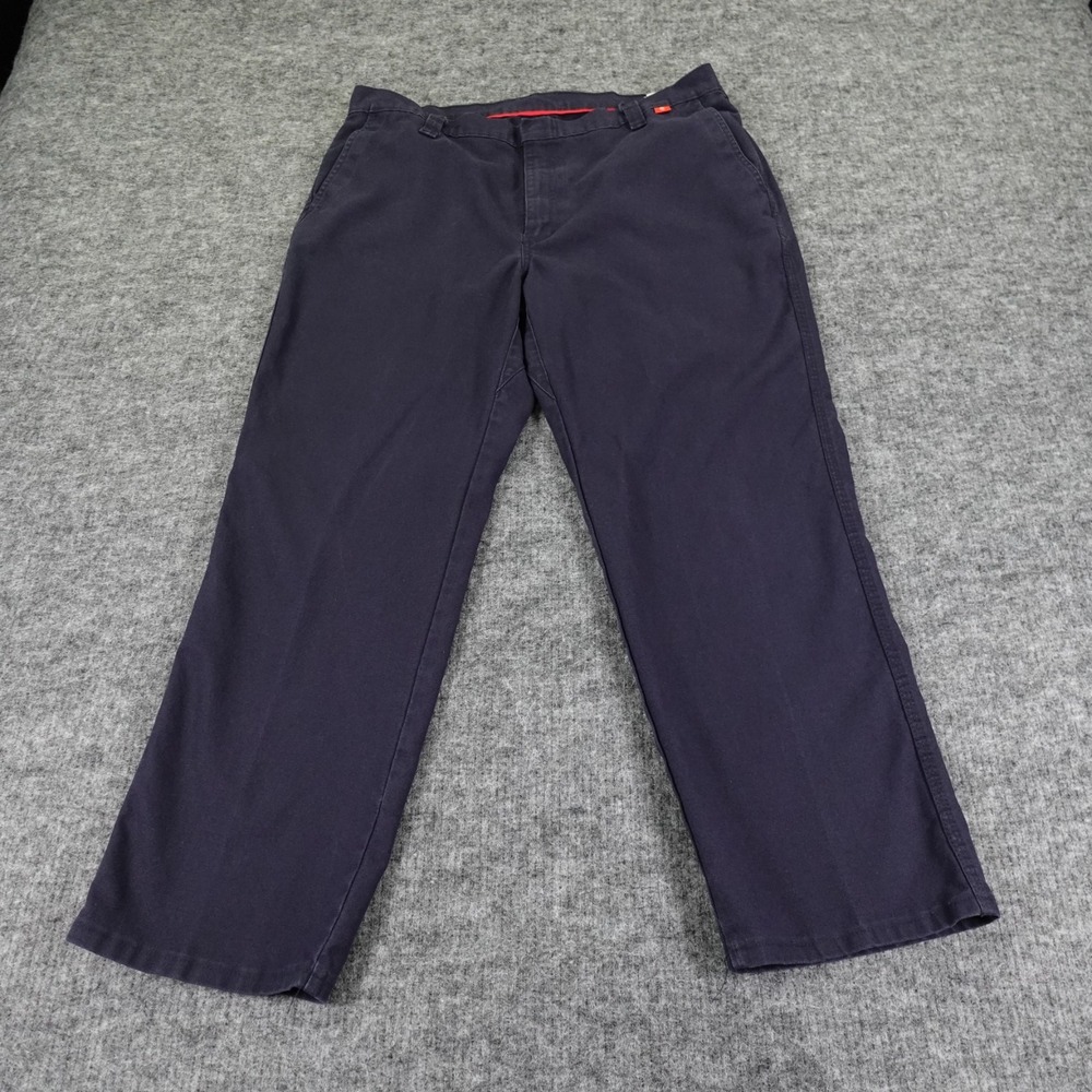 Bulwark FR Work Pants Mens 40x30‎ Navy Flame Resistant Straight CAT2 2112 ATPV10
